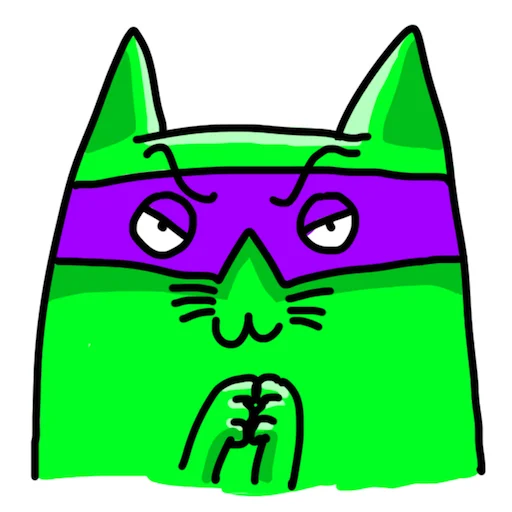 😈 Стикер «Ай си Кот» для Telegram
