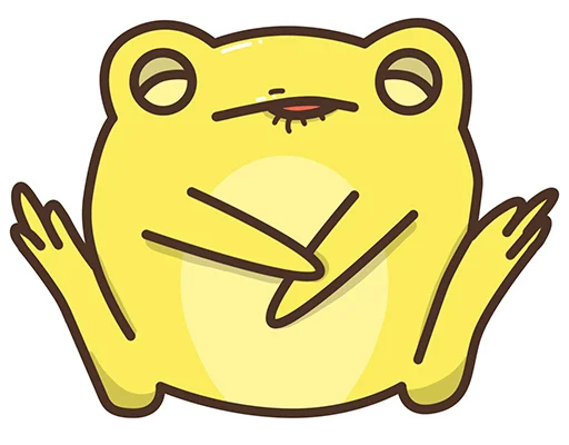 🥰 Стикер «ИСАиИ - шная жабка» для Telegram