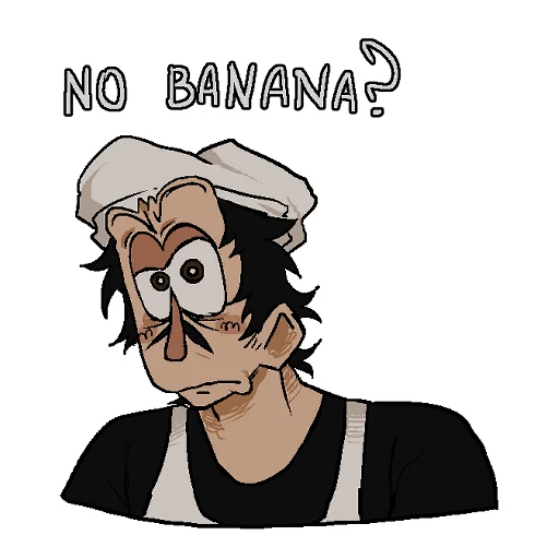 🍌 Стикер «бананы!!!?!?!???!?!?» для Telegram