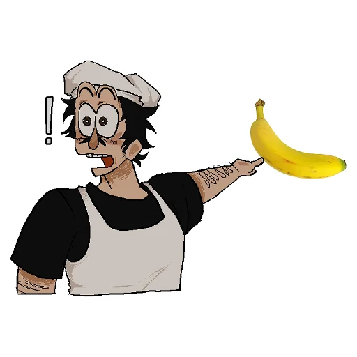 🍌 Стикер «бананы!!!?!?!???!?!?» для Telegram