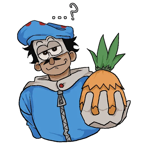 🍍 Стикер «бананы!!!?!?!???!?!?» для Telegram