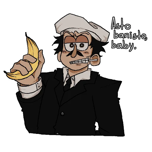 🍌 Стикер «бананы!!!?!?!???!?!?» для Telegram