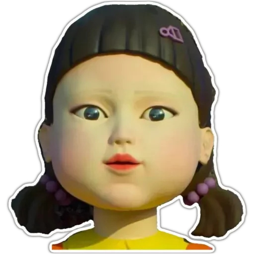 👧 Стикер «Игра в кальмара squid game» для Telegram