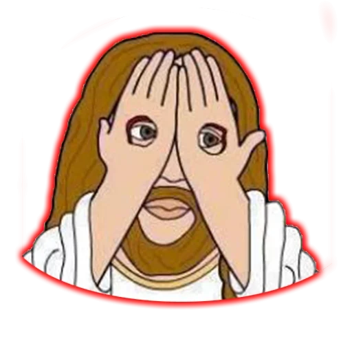 ☹️ Стикер «Иисус Любит Тебя» для Telegram