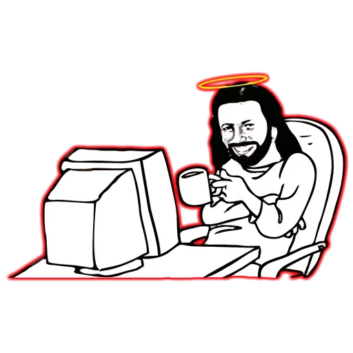 😏 Стикер «Иисус Любит Тебя» для Telegram