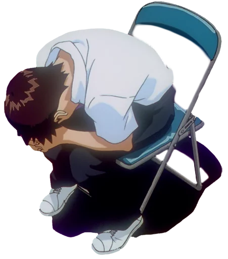 😥 Стикер «Shinji Ikari» для Telegram