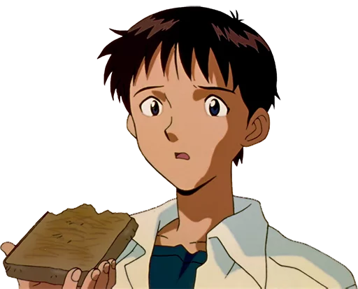 😧 Стикер «Shinji Ikari» для Telegram