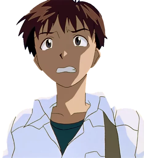 😖 Стикер «Shinji Ikari» для Telegram