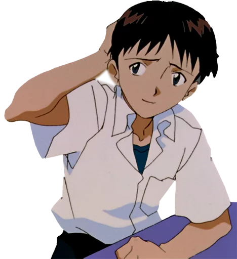 😥 Стикер «Shinji Ikari» для Telegram
