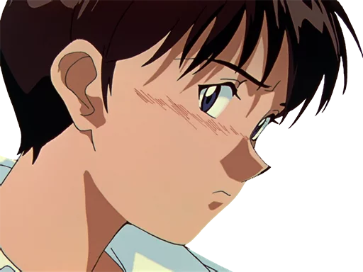 😤 Стикер «Shinji Ikari» для Telegram