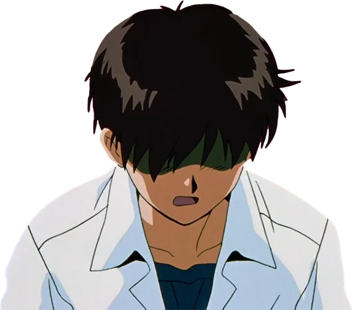 😓 Стикер «Shinji Ikari» для Telegram