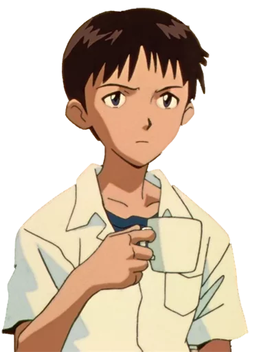 😠 Стикер «Shinji Ikari» для Telegram