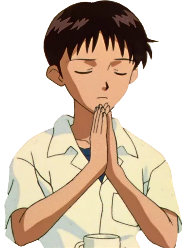 😞 Стикер «Shinji Ikari» для Telegram
