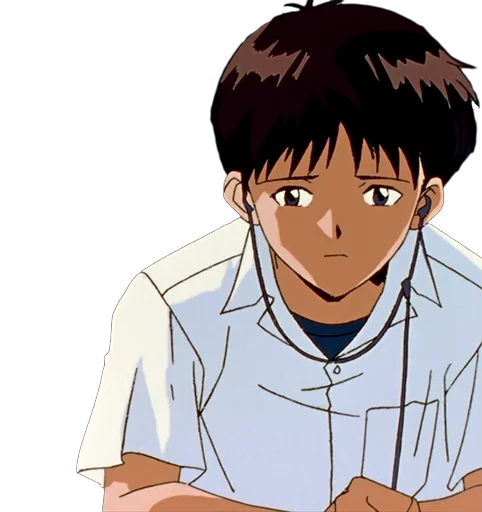 😣 Стикер «Shinji Ikari» для Telegram