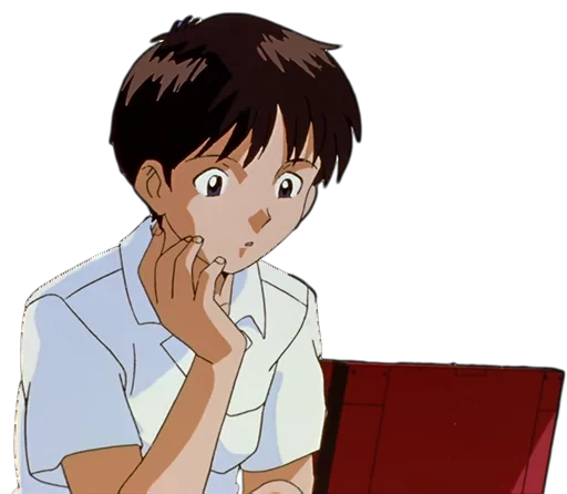 😯 Стикер «Shinji Ikari» для Telegram