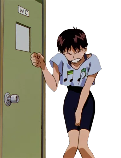 😖 Стикер «Shinji Ikari» для Telegram