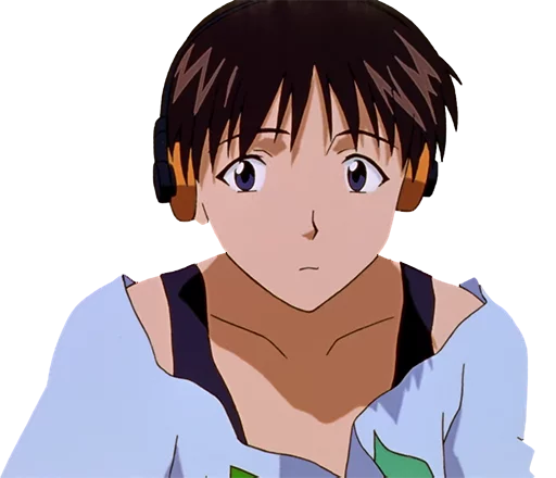 😐 Стикер «Shinji Ikari» для Telegram