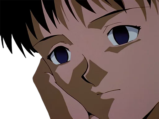 😐 Стикер «Shinji Ikari» для Telegram