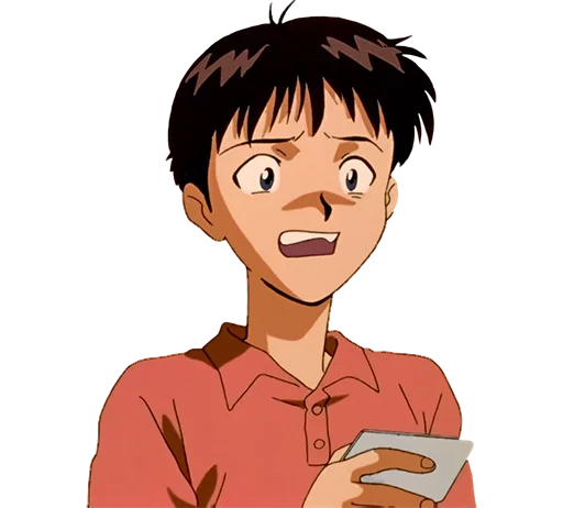✉ Стикер «Shinji Ikari» для Telegram