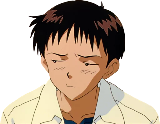 😐 Стикер «Shinji Ikari» для Telegram