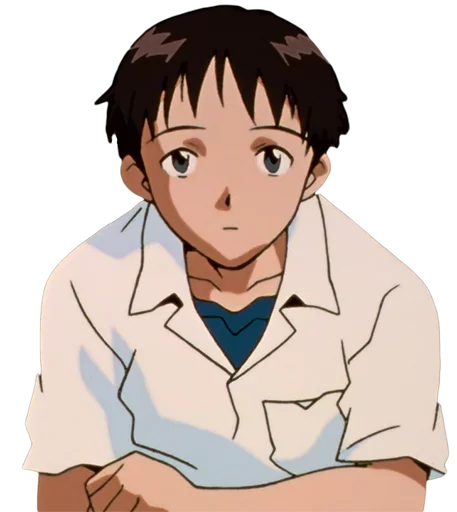 😕 Стикер «Shinji Ikari» для Telegram