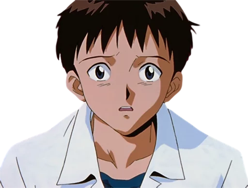 😧 Стикер «Shinji Ikari» для Telegram