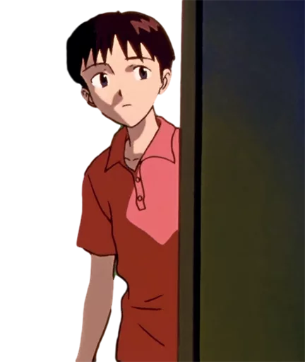 😕 Стикер «Shinji Ikari» для Telegram