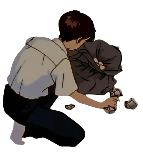 🗑 Стикер «Shinji Ikari» для Telegram