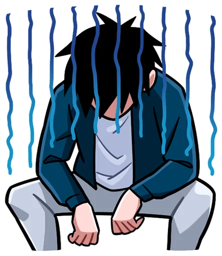 ☹ Стикер «Икки без надписей» для Telegram