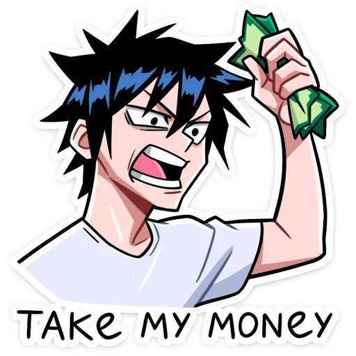 🤑 Стикер «Икки и Мори» для Telegram