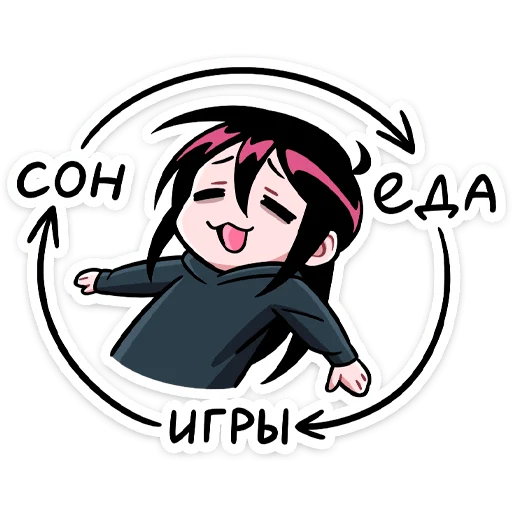 🫥 Стикер «Икки и Мори» для Telegram
