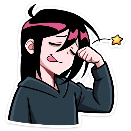 😋 Стикер «Икки и Мори» для Telegram
