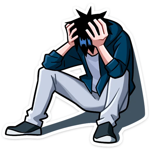 😣 Стикер «Икки и Мори» для Telegram