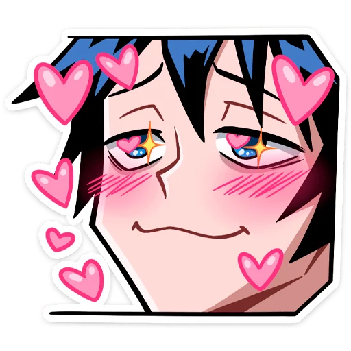 🥰 Стикер «Икки и Мори» для Telegram