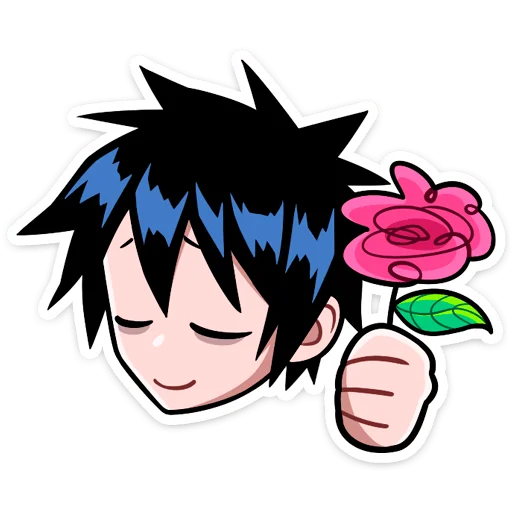 🌺 Стикер «Икки и Мори» для Telegram