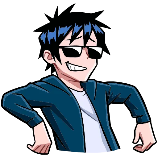 😎 Эмодзи «Икки и Мори» для Telegram