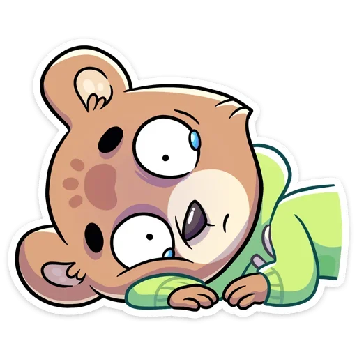 😢 Стикер «Бурый Илай» для Telegram