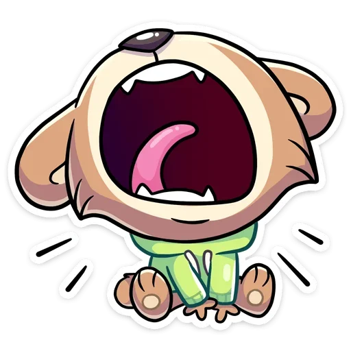 😩 Стикер «Бурый Илай» для Telegram