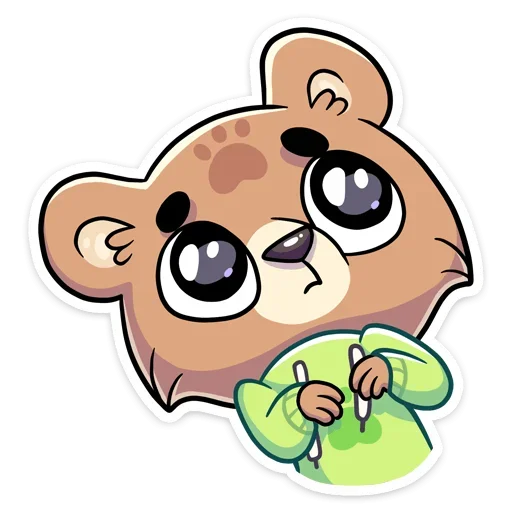 🥺 Стикер «Бурый Илай» для Telegram