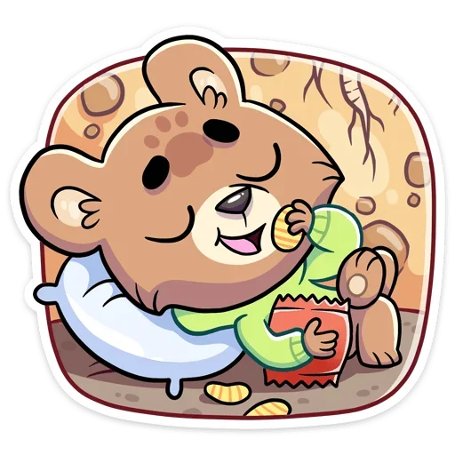 🍪 Стикер «Бурый Илай» для Telegram
