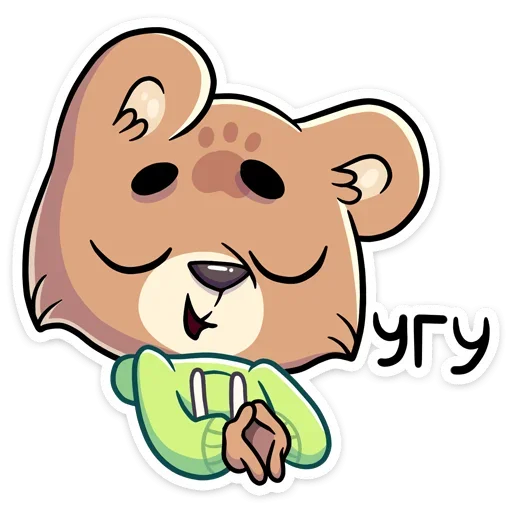 👌 Стикер «Бурый Илай» для Telegram