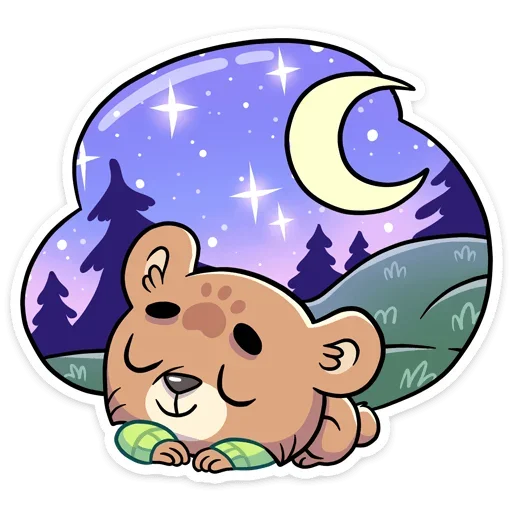 😴 Стикер «Бурый Илай» для Telegram