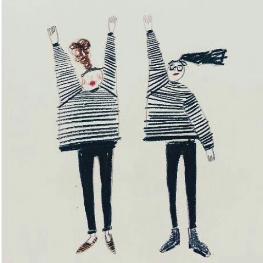 👩 Стикер «Illustrations» для Telegram