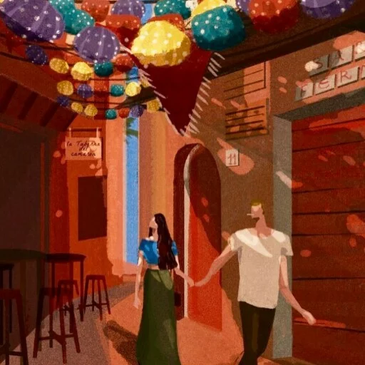 ♥ Стикер «Illustrations» для Telegram