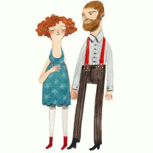 ❤ Стикер «Illustrations» для Telegram