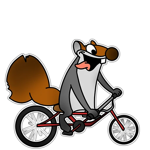🚴 Стикер «Squirrels» для Telegram