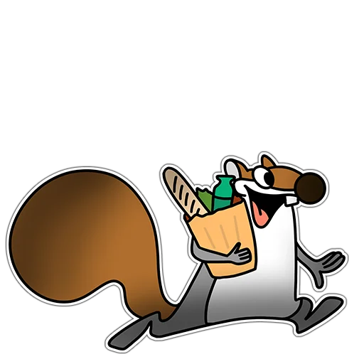🥑 Стикер «Squirrels» для Telegram