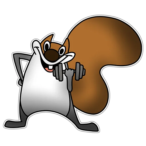 🏋️ Стикер «Squirrels» для Telegram