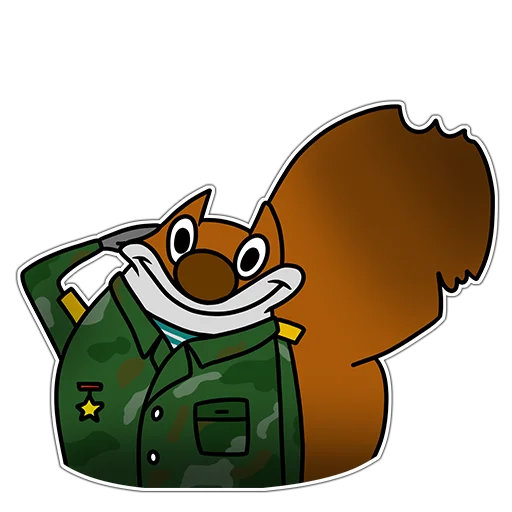 👮 Стикер «Squirrels» для Telegram