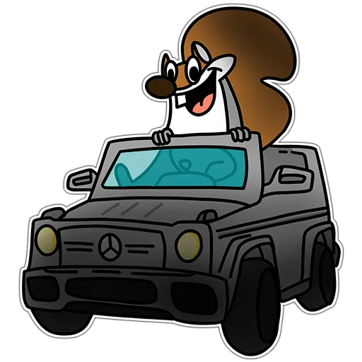 🚖 Стикер «Squirrels» для Telegram